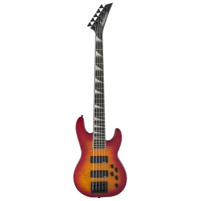 Jackson JS Series Concert Bass JS3VQ 5-String Bass Guitar (Cherry Burst) for sale
