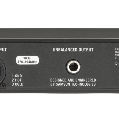 SAMSON Concert 88x 100-Channel UHF Wireless Guitar System w/GC32 Cable  - D Band image 6