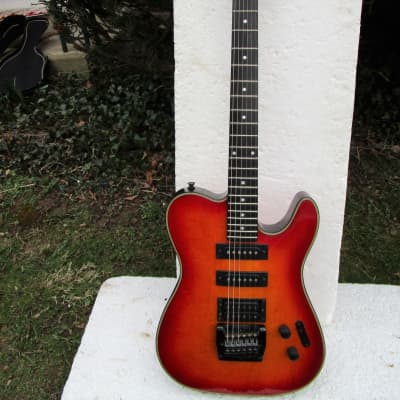 Guild Burnside Tele Copy Guitar, 1980's,  Korea, 3 Pickups, Case for sale