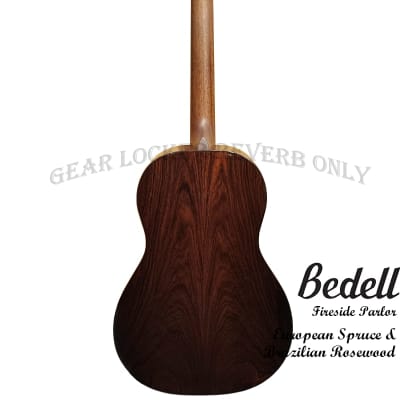 Bedell FS-P-EU/BR Fireside Parlor European Spruce & Brazilian Rosewood handcraft guitar image 6