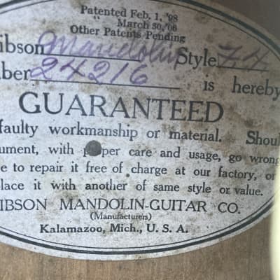 1914 Gibson F4 Mandolin W/OHSC image 11