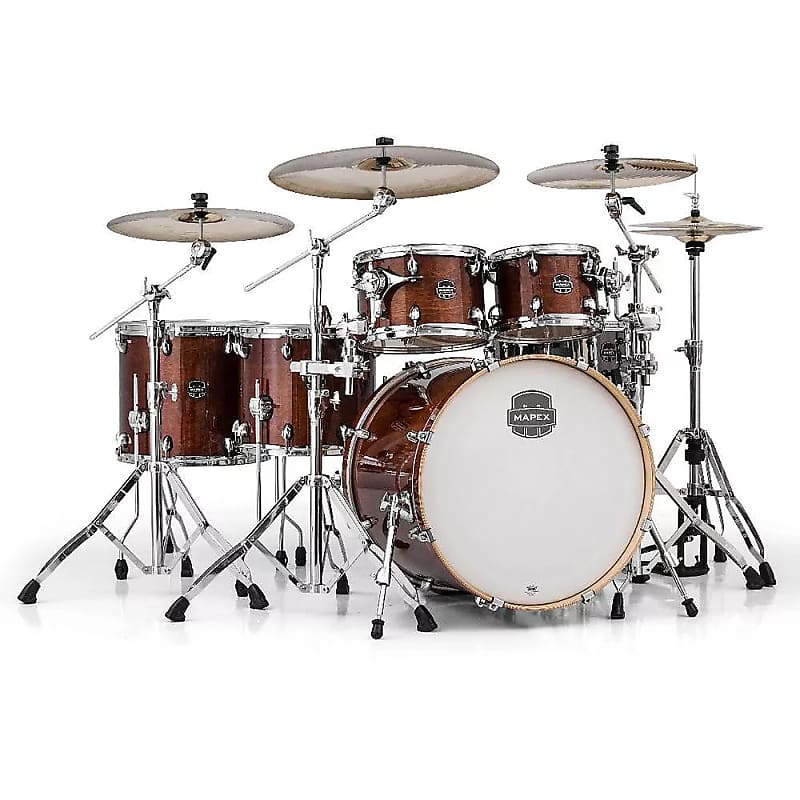 Mapex AR628SFU Armory 22x18" / 10x7" / 12x8" / 14x12" / 16x14" / 14x5.5" 6pc Studioease Fast Shell Pack with Chrome Hardware image 1