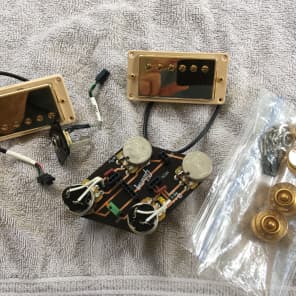 Gibson 490R &498T Humbuckers with LH Quick Connect Harness 2012 Gold covers image 10