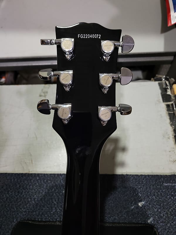 【W.P】Burny RLC-55JS★SeymourDuncan Burny] RLC-55JS Black John Sykes Les Paul Custom 3.4kg Used