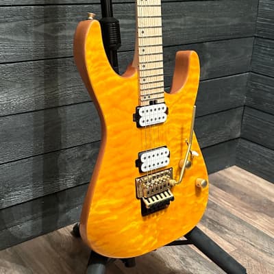 Charvel Pro-Mod DK24 HH FR M Mahogany with Quilt Maple Electric Guitar image 2