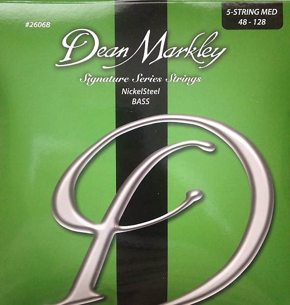 Dean Markley 2606B Nickel Steel 5-String Bass Strings - Medium (48-128) image 1