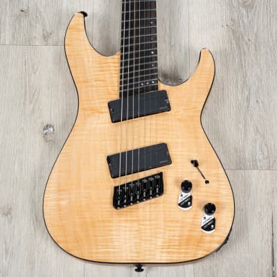 Schecter C-7 Multiscale SLS Elite 7-String Guitar Flamed Maple Top Gloss Natural image 2