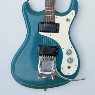 Mosrite Ventures II Guitar Blue All Original - Including Case - More pics if needed image 3