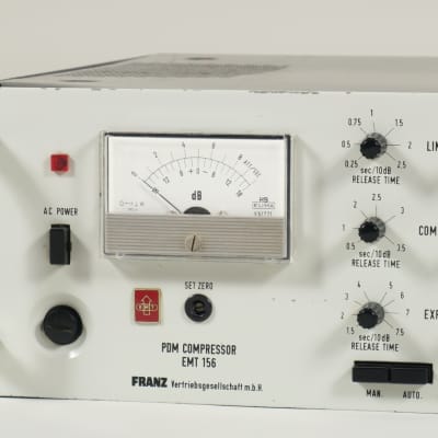 EMT 156 Stereo PDM compressor limiter expander (serviced) image 4