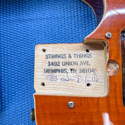 1983 Strings & Things Bluesmaster Custom Sunburst w/HSC image 22