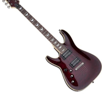 Schecter Omen Extreme-6 Left-Handed Electric Guitar in Black Cherry Finish image 5