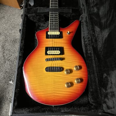 Dean Cadillac 1980 Flame Maple - Trans Cherry Sunburst with OEM case for sale
