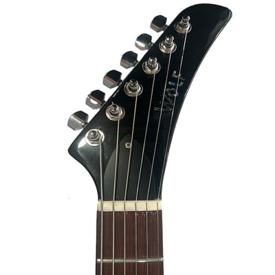 Explorer Style Wolf Guitars Australia Ventura 2022 - RIGHT HAND - Black Gloss -INCLUDES Pro Luthier Set Up And Custom Hard Case image 4