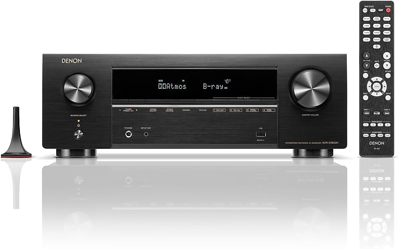 Denon AVR-X1800H 7.2 Ch. 8K AV Receiver  			