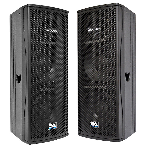 Seismic Audio Magma-212-PW-PAIR Active 2x12" Full-Range 2-Way 800w Powered Speakers (Pair) image 1