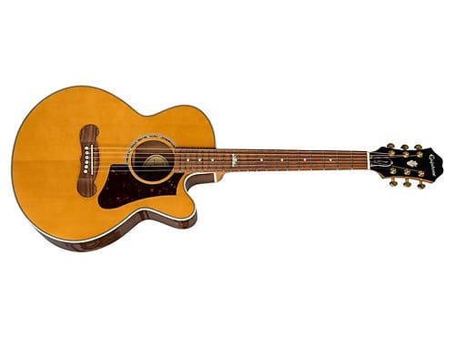 Epiphone EJ-200 Coupe Acoustic-Electric Guitar (Vintage Natural) (Used/Mint) image 1