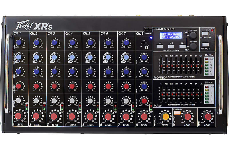 Peavey XR-S 9-channel 1500W Powered Mixer with Midmorph EQ, Digital Effects, Bluetooth Connectivity image 1