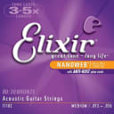 New Elixir 11102 Acoustic 80/20 Bronze Guitar NanoWeb Medium (.013-.056)