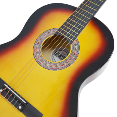 3rd Avenue Full Size Classical Guitar Pack - Sunburst image 5