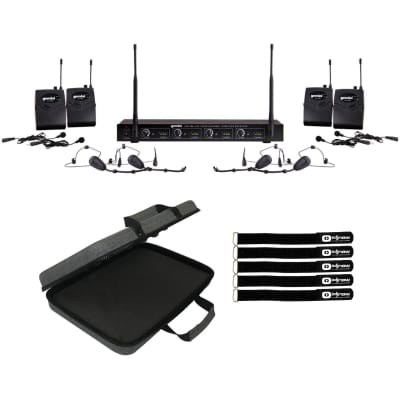 Gemini UHF 6100M Handheld UHF Wireless Microphone System w Carry