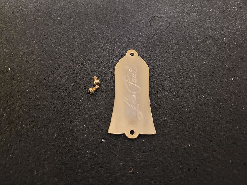 Gibson Les Paul Supreme Truss Rod Cover 2004 Brass Reverb