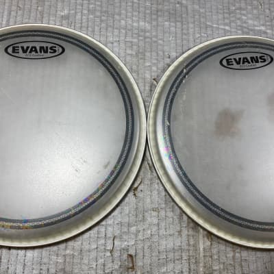 Pair Of Evans B10EC2S Drum Heads image 1
