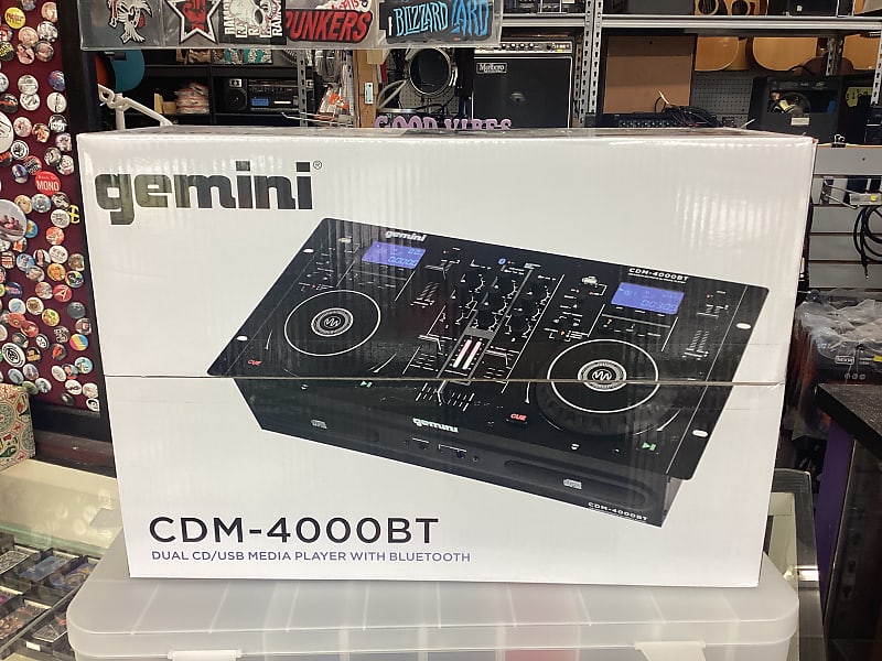 Gemini CDM-4000 MP3/CD/USB Dual DJ Media Player with Mixer