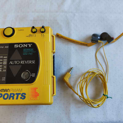 Retro Sony WM-F63 walkman + MDR-A15 headphones | Reverb