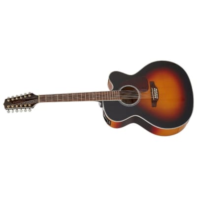 Takamine GJ72CE G Series Jumbo Cutaway 12-String Acoustic-Electric Guitar with Laurel Fingerboard (Gloss Sunburst) image 2