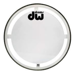 DW Coated Clear 24" Bass Drum Head image 3
