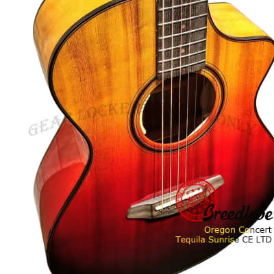 Breedlove Oregon Concert Tequila Sunrise CE LTD 2023 all solid Sitka Spruce & Myrtlewood guitar image 5