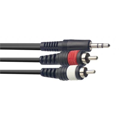 Stagg SYC Stereo Mini Jack to Dual Phono Cable (6m/20ft), SYC6/MPSB2CM E for sale