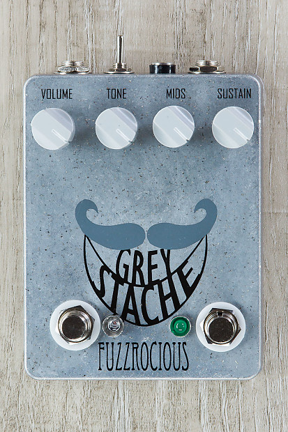 Fuzzrocious Grey Stache Fuzz Guitar Effects Pedal Diode Latching Oscillation Mod image 1