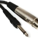 Hosa PXF-105 XLR Female to 1/4 inch TS Male Unbalanced Interconnect Cable - 5 foot