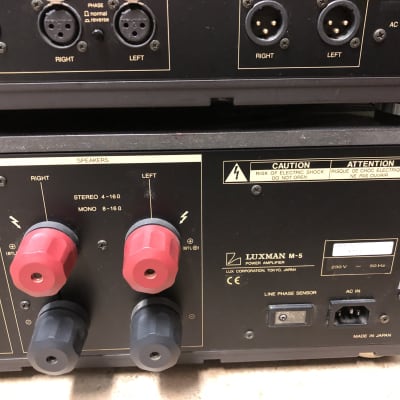 LUXMAN M-5 and LUXMAN C-5 AMPLIFIER AND PREAMPLIFIER in perfect condition 220 volt EUROPEAN MODELS LUXMAN image 5