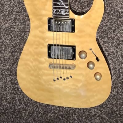 Schecter C-1 classic electric guitar natural finish made in Korea for sale