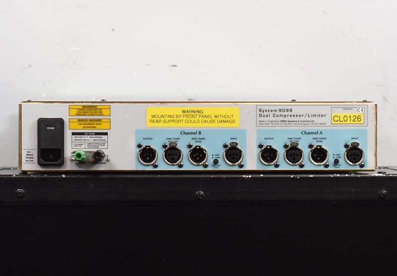 配信機器・PA機器・レコーディング機器 AMEK System 9098 Dual Compressor/Limiter Amek 9098 Stereo Compressor (Used) - Vintage King