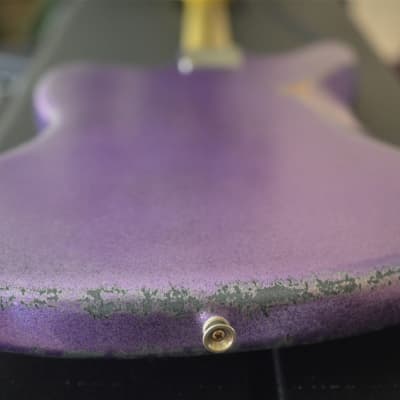 American Fender Jaguar Relic Custom Purple Sparkle image 25