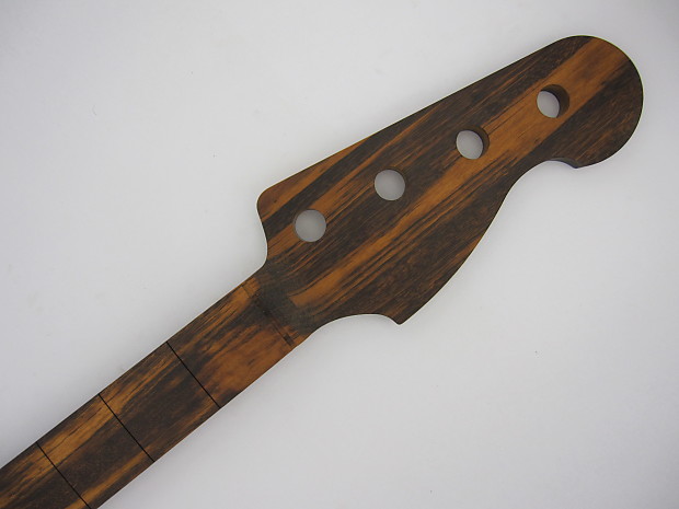 Premium Grade Tigerwood Goncalo Alves P Style Bass Custom Guitar Neck USA Made