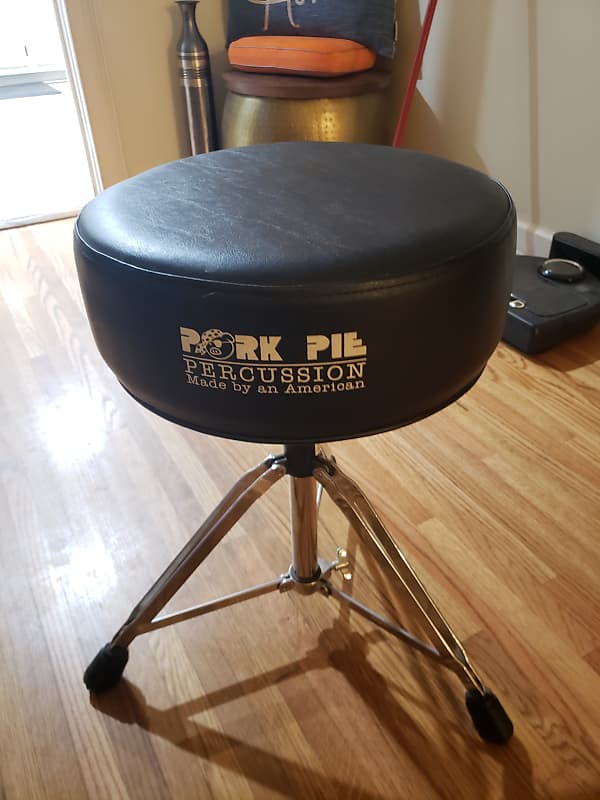 Pork Pie Drum Throne Black Reverb