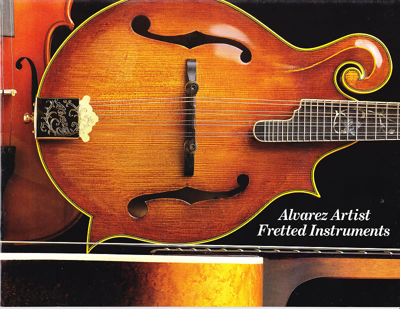 Alvarez Artist Fretted Instruments catalog, 1988 Reverb