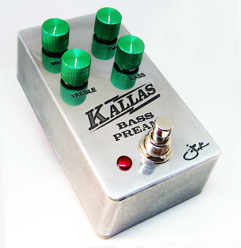 johnK Kallas Bass Preamp 2024 - polished and acid etched