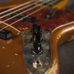 Fender Jazz Bass '73 Custom Relic 1994 Autumn Blaze Metallic image 20