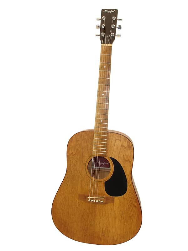 Vintage 80's Minstrel Wild Cherry Dreadnought Acoustic Reverb UK