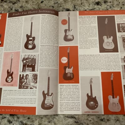Fender Catalog Reprint 1960 Jazzmaster Stratocaster etc image 2