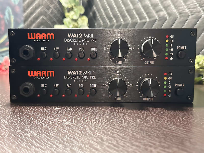 Warm Audio WA12 Discrete Mic Pre Racked Pair 2012 - 2018 - | Reverb