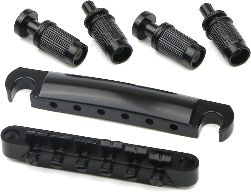Tune-O-Matic Bridge And Tailpiece With Studs Set For ABR-1 Bridge Style Lp Electric Guitar Replacement Silver