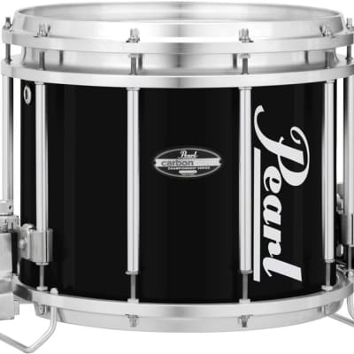 Pearl Championship CarbonCore FFX Marching Snare Drum - 13 x 11 inch - Piano Black Lacquer image 1