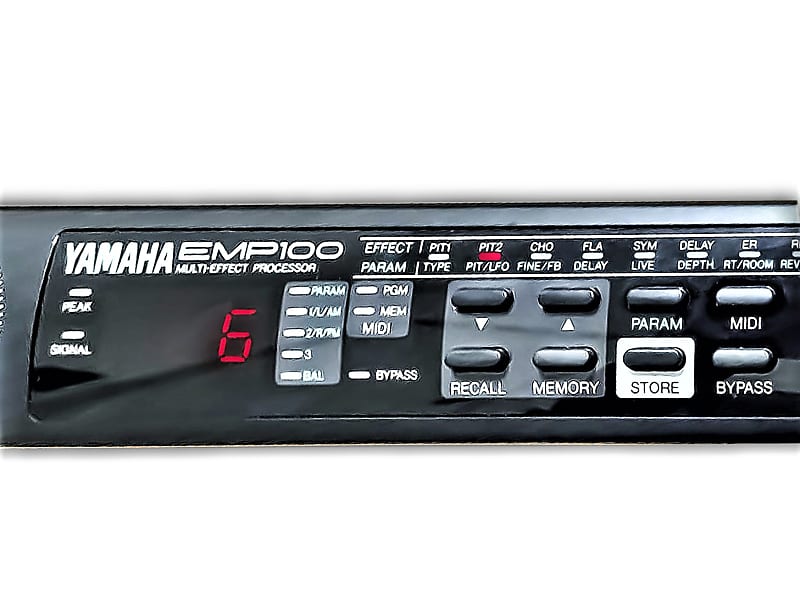 PROCESADOR DE EFECTOS DE AUDIO YAMAHA: Pitch, Chorus, Flange, Symphonic,  Delay, Reverb, Early Reflection.