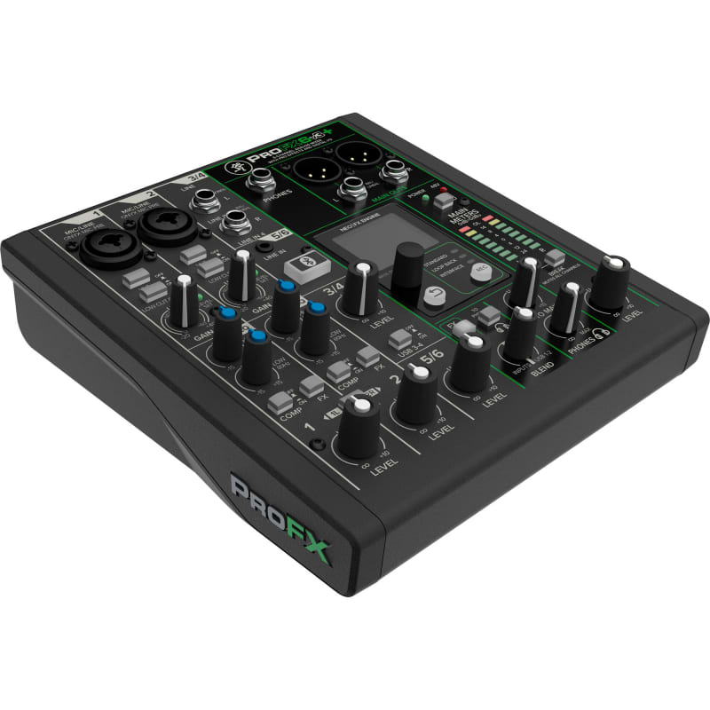 Mackie ProFX6v3+ 6-Channel Analog Mixer with Built-In FX, USB